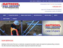 Tablet Screenshot of matthewswallanchor.com